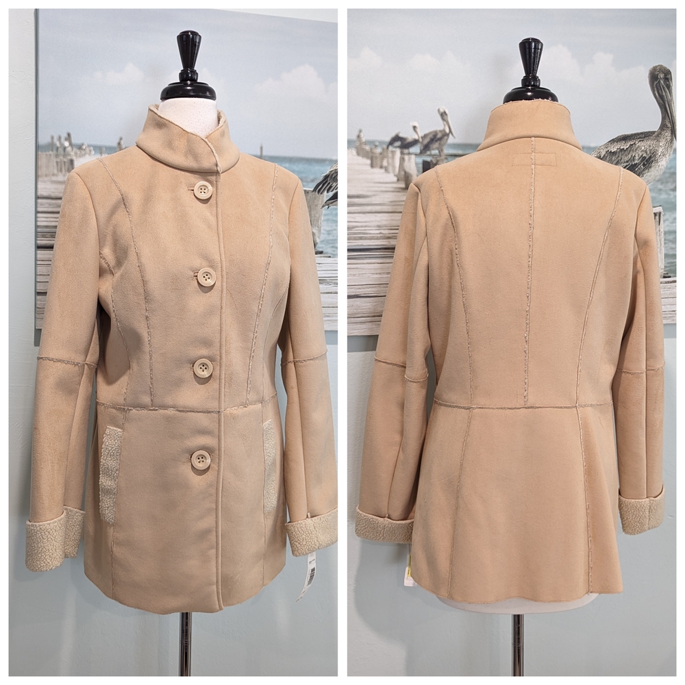 NWT Pendleton fleece/Sherpa Lined Tan Coat
